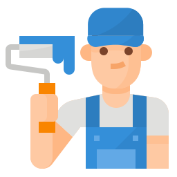 Maler Symbol für engagiertes Handwerk